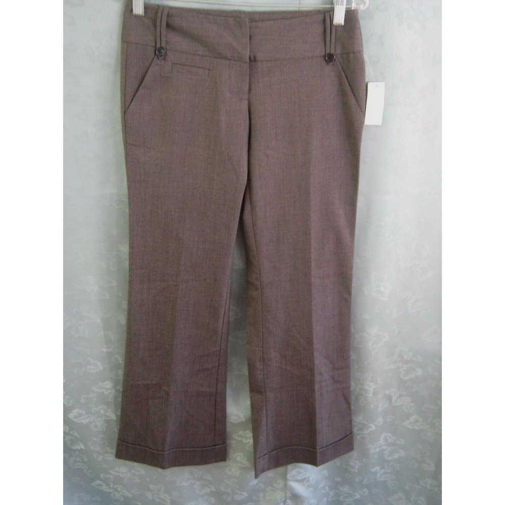Stoosh Cuffed Flare Leg Dress Pants Size 1 NWT Gray